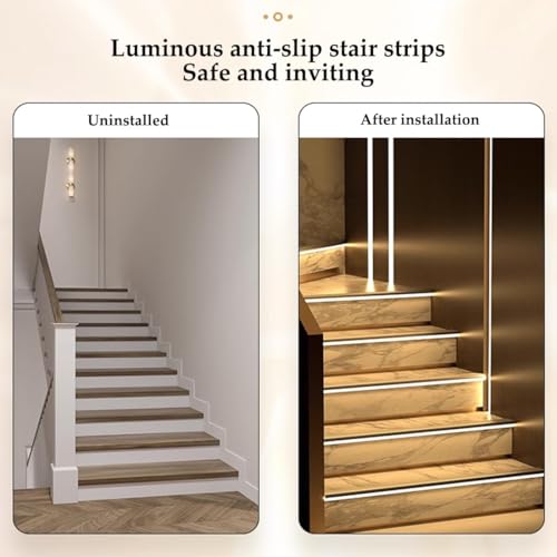 Borde de escalón para azulejos y madera con protector de aluminio antideslizante de 100 cm 5