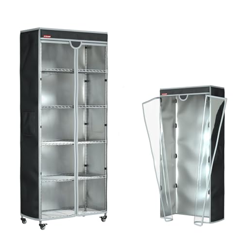ZYSUOR Waterproof and Dustproof Shelf Cover for Storage Shelving and Wire Rack, Fits Racks 30