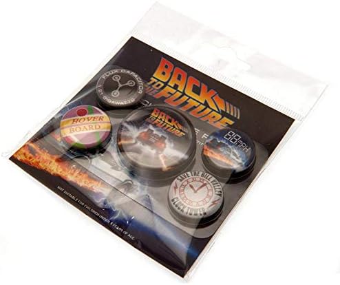 Pyramid International BP80559 Back to The Future Delorean Badge, Multi-Colour, 10 x 12.5 x 1.3 cm