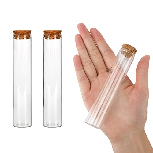 Superlele 18Pcs Glass Test Tube, 25×120Mm Clear Flat Test Tubes With Cork Stoppers For Scientific Experiments, Bath Salt And Candy Storage #TOP2
