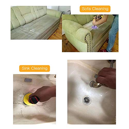 KKmoon Kit de escova de limpeza para purificador de energia com 3 unidades de broca para banheira, a