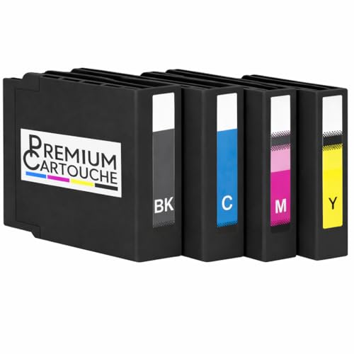 PREMIUM CARTOUCHE Pack de 4 Cartouches Compatible T13X pour Epson Workforce Pro EM-C7100 EP-C7000, Noir Cyan Magenta Jaune, 5800-4600 Pages – vue 2