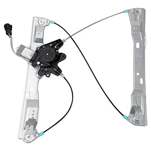 Image of TRQ Front Right Power Window Regulator & Motor Assembly Passenger Side Compatible with 2012-2016 Ford Focus