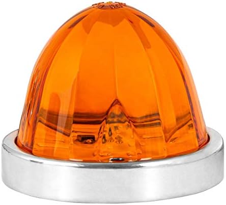 GG Grand General 81940 Amber/Amber Classic Watermelon Surface Mount 18 LED Turn/Marker Light with Stainless Steel Bezel image 4