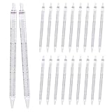 40 Stück 50ml Serologische Pipetten, Polystyrol Serologische Pipetten, Sterile, Transparent, Unabhängige Verpackung, 388mm Länge (40 Stück)