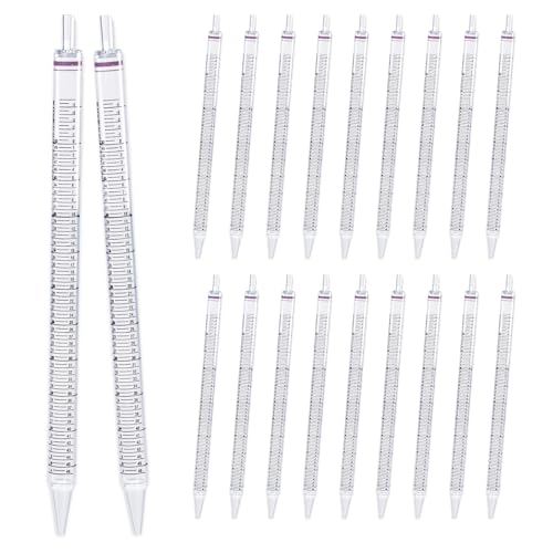 CryoKing - Lot de 40 pipettes sérologiques stériles en polystyrène de 50 ml, emballage indépendant, longueur 388 mm