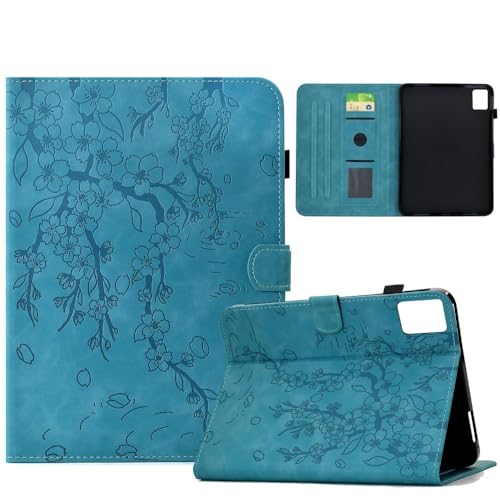Housse Lenovo Tab M11 antichoc rabat portefeuille arbre floral