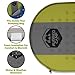 Rugged Camp Self Inflating Sleeping Pad - Foam Camping Mat is 1.5 Inches Thick Perfect for Hiking, Backpacking, Travel - Lightweight, Waterproof & Compact Camping Air Mattress (Green)