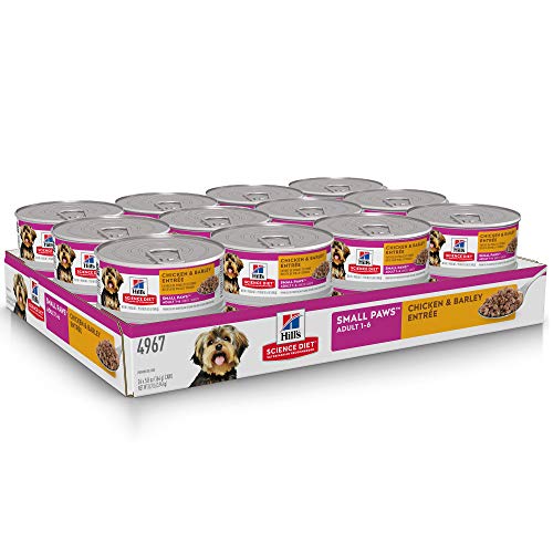 Hill's Science Diet Wet Dog Food, Adult, Small Paws For Small Breeds, Chicken & Barley Recipe, 5.8 Oz Cans, 24 Count (Pack Of 1) #TOP2