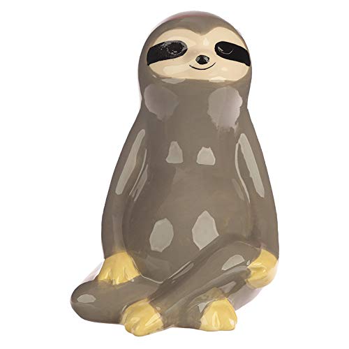 EliteKoopers 1 Pcs Random Colour Collectable Sloth Money Box Novelty Fun Piggy Bank For Kids