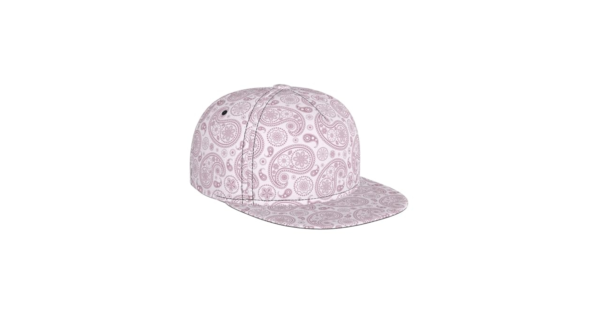 TZTTZT Mauve Paisley Snapback Hats for Men Women, Flat Bill