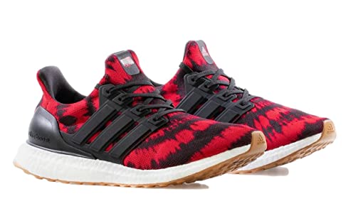 Image of adidas Mens Ultraboost DNA Running Shoe, Red Tie-dye SZ 8.5