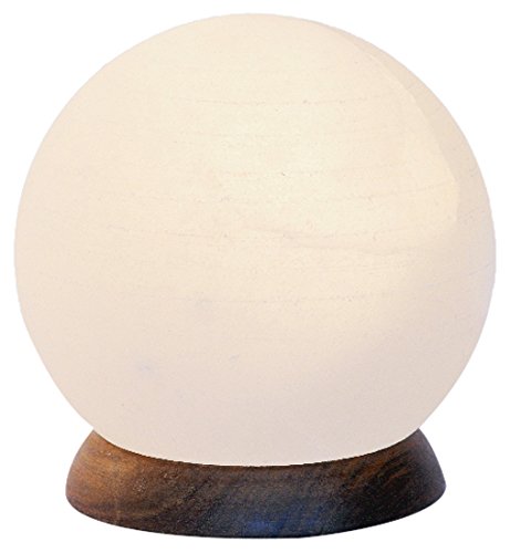 Himalaya Salt Dreams 4041678002886 Iluminado salero Cristal Blanco línea Planet, Incluye Cable y Bombilla