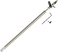 Vista 9 de Jutagoss Hélice del eje de transmisión para barco RC L 9.843 in eje,Manga L200mm,Hélice D36mm para eje de motor de 0.157 in