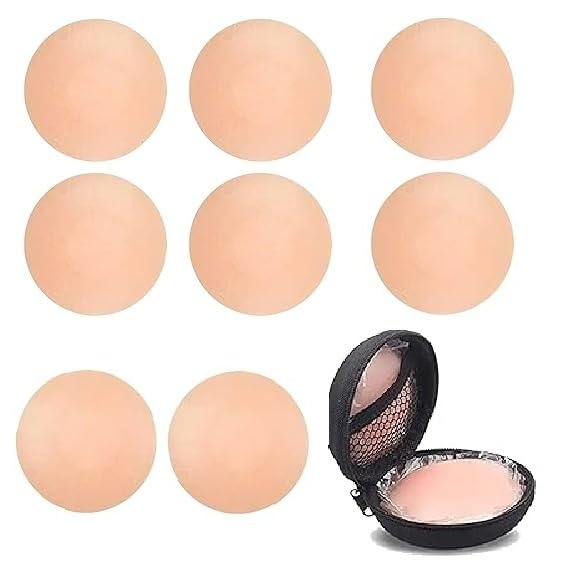 Akya Traders Silicone Nipple Covers for Women | Reusable Invisible Bra Pads | Seamless Nipple Pasties for Backless Dresses, Saree (Pack of 4 Pairs)-picture-30