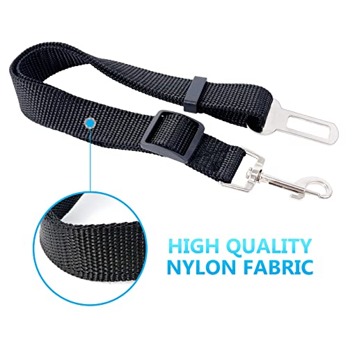 Redamancy Universal-Sicherheitsgurt für Hunde, 1 Stück, davon reißfest, verstellbar (schwarz)