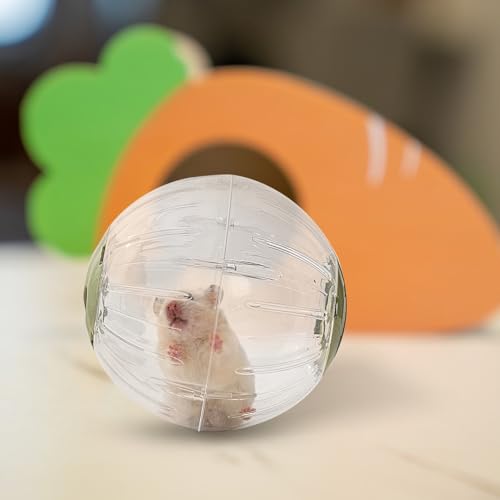 Large Hamster Exercise Ball, Quiet & Safe Running Wheel Ball for Syrian Hamsters, Chinchillas, Small Pets, Escape-Proof Ventilated Design for Indoor Play, Cage Enrichment, Daily Activity - Image 2