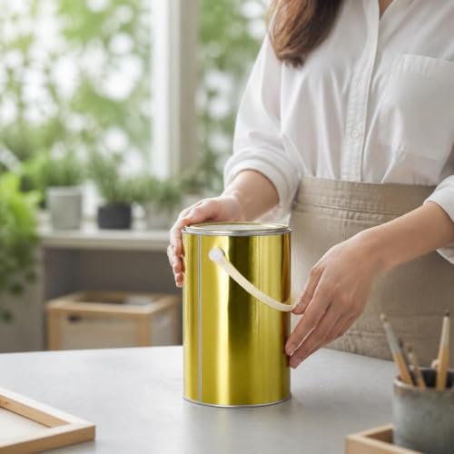 Bote de pintura vacío con tapa Gralara 6l para suministros de bricolaje 7
