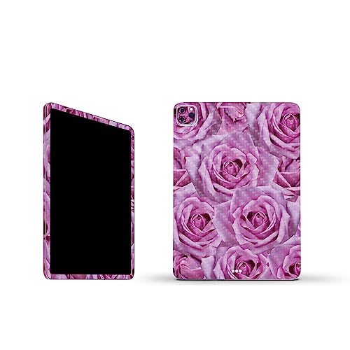 Image of MightySkins Carbon Fiber Skin Compatible with Apple iPad Pro 11 inch M2 4th Gen (2022) Full Wrap Kit - Box of Roses | Protective, Durable Textured Carbon Fiber Finish | Easy to Apply | Made in The USA
