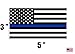 Rogue River Tactical Thin Blue Line Blue Lives Matter Flag Sticker Vinyl Decal for Car Truck Window Bumper Sticker Support of Police and Law Enforcement Officers ((3 Pack) 3x5)