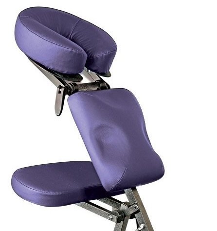Nrg Grasshopper Portable Massage Chair - Fully Adjustable Seat, Chest Pad, Head Cradle And Arm Supports - Lightweight Chair, Compacts For Easy Transport - Carrying Case Included - Color: Purple #TOP1