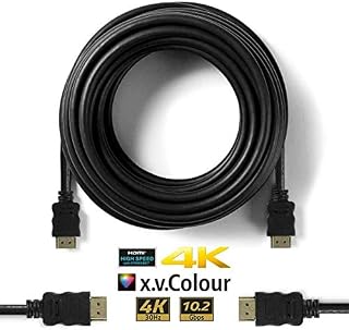 RASH Accessories High-Speed HDMI Cable 1m 2m 3m 4m 5m 10m 20m - Supports Ethernet, 3D, HDMI Cable High Speed Gold Premium Quality supports all HD ready devices and gadgets (0.5 Meters) Black