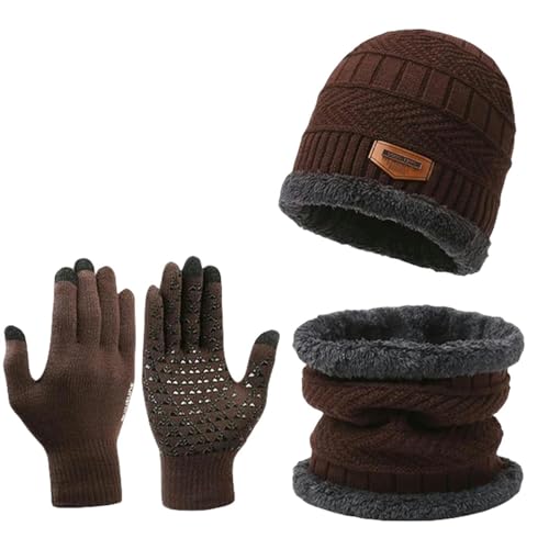 Conjunto bufanda gorro guantes para pantalla táctil, protección contra el frío