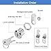 Cylinnda Cabinet Locks (3 Pack, Zinc Alloy), Keyed Alike Cam Lock for Tool Box, RV Storage, Mailbox, 5/8