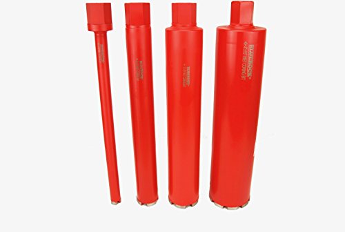 1"-4" Core Bit Set- Diamond WET Coring Bit - Concrete Core Drill by BLUEROCK Tools - Thumbnail 2