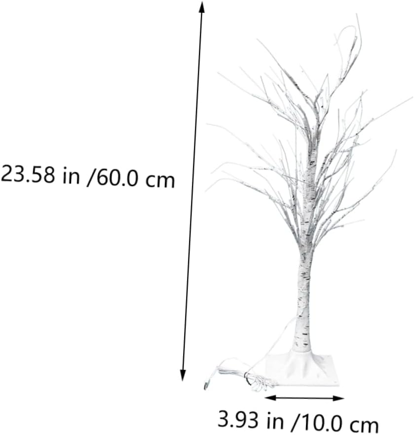TEHAUX 2pcs USB Powered Tree Shape Decorative Lamp Birch Design Night Light for Table Decor for Parties and Home Ambiance