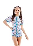 Rearz - Lil' Monsters - Snap Crotch Onesie,Blue,Large