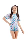 Rearz - Lil' Monsters - Full Snap Front Bodysuit (Medium) Blue