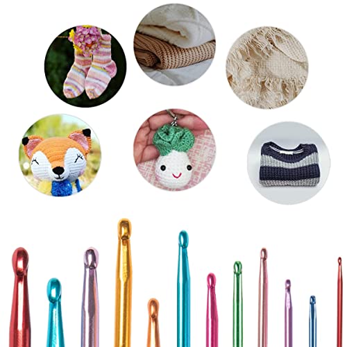 Set Uncinetto,12 Pezzi Set Uncinetti Ergonomici