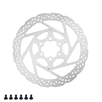 Fahrrad Bremsscheibe, JANDH Scheibenbremse Fahrrad, 1CR13 Edelstahl Bremsscheiben, 160 mm Fahrrad Scheiben Bremsscheibe, Rostfrei und Verschleißfest, Geeignet für Mittenlochabstand 44 mm
