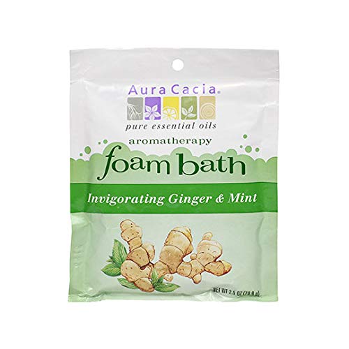 Aura CaciaInvigorating Ginger & Mint Aromatherapy Foam Bath | 2.5 oz. Packet