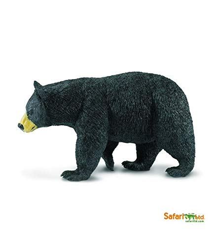 Oso Negro Safari Ltd juguete educativo coleccionable de animales salvajes en miniatura
