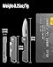 KeyUnity KK19 Small Pocket Knife, Lightweight Titanium Handle, Compact EDC Tool for Everyday Carry(Gray)