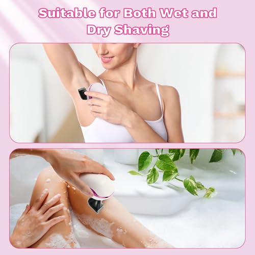 Electric Razors for Women, 5 in 1 Lady Shavers, Electric Shaver for Women, Wet/Dry Bikini Trimmer, Rechargeable Facial Hair Removal, Painless Shaver Razor for Arms Legs Armpit Pubic Area - image 5
