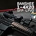 Monstrum Banshee 1-4x20 LPVO Rifle Scope with Offset Scope Mount | BDC-B1 Reticle | Black