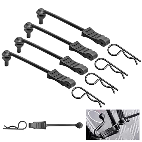 20pcs HobbyPark Universal RC Car Body Clips and Retainer for All 1/10 1/12 Scale Arrma Traxxas Axial SCX10 Losi Redcat HPI Exceed Scale Models Black Pins