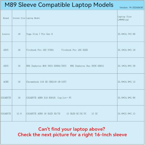 Image of Smatree M89G Hard Protective 16inch Laptop Sleeve Case for Lenovo /ASUS /ACER | Compatible for Lenovo Yoga Slim 7 Pro, ASUS ROG Zephyrus M16 /Vivobook Pro 16X, ACER Chromebook, GIGABYTE AERO,Green(X8283G)