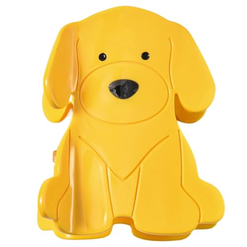 Dog-Shaped Acetate Hair Claw Clips for Women, Yellow