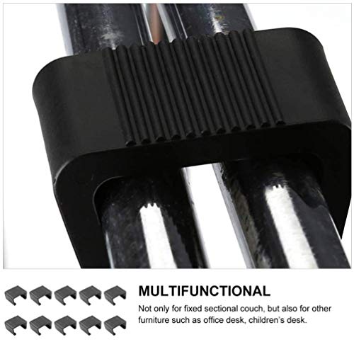 Yardwe 10Pcs Conector Prendedor Grampo Clips Cadeiras Sofá Móveis de Vime Ao Ar Livre Móveis De Vime