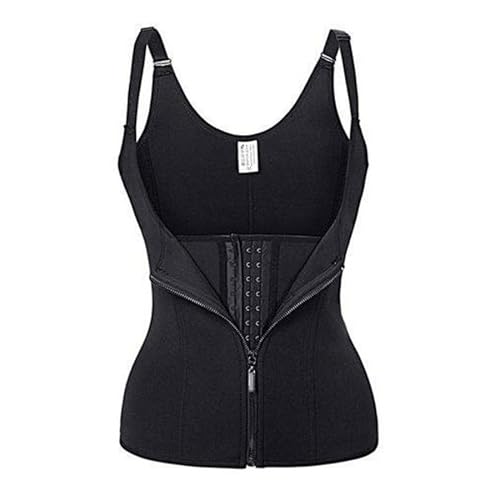 Cinta Dupla Compreensão Modeladora Redutor Zíper Preta (G)