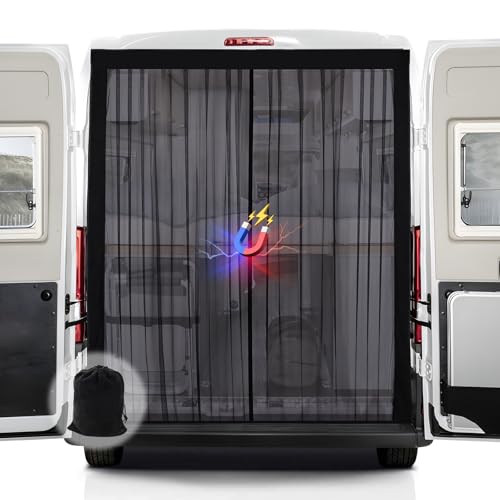 ZATOOTO Moskitonetz Van mit Magnetismus Fliegengitter Auto für Opel Movano (Hochdach) FIAT Ducaro (Hochdach) Center Magnetic Closure für Insektenschutz Auto