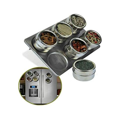 Mantraraj Magnetic Herb Spice Rack with Holder Cover