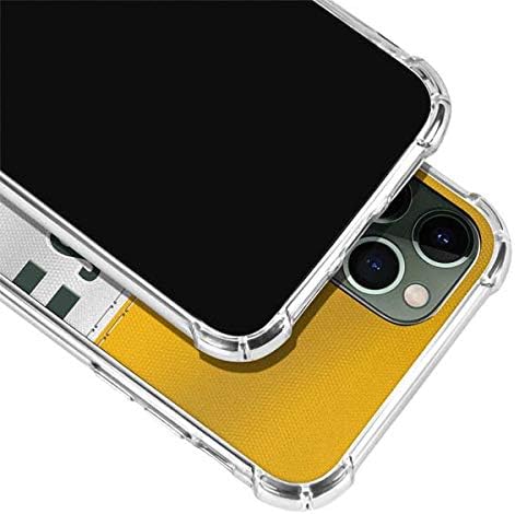 Skinit Clear Phone Case Compatible with iPhone 12 Pro Max - Officially Licensed NFL Green Bay Packers White Striped Design