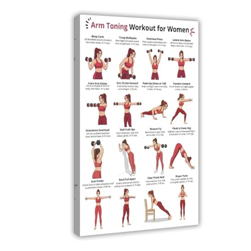 Poster fitness femme pour décoration de bureau et coin sport
