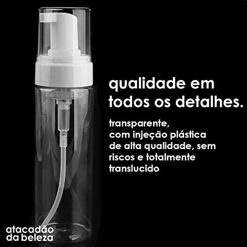 Frasco Pump Espumador 200ML - Faz Espuma para Extensão Alongamento de Cílios Espuma de Barbear Sabon