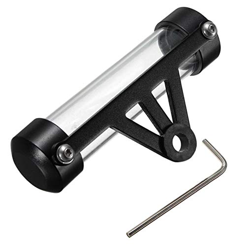 Nuevo Negro Impermeable Motocicleta Moto Tubo de impuestos Disco Cilíndrico Soporte Marco Real Accesorios de Motocicleta Negro